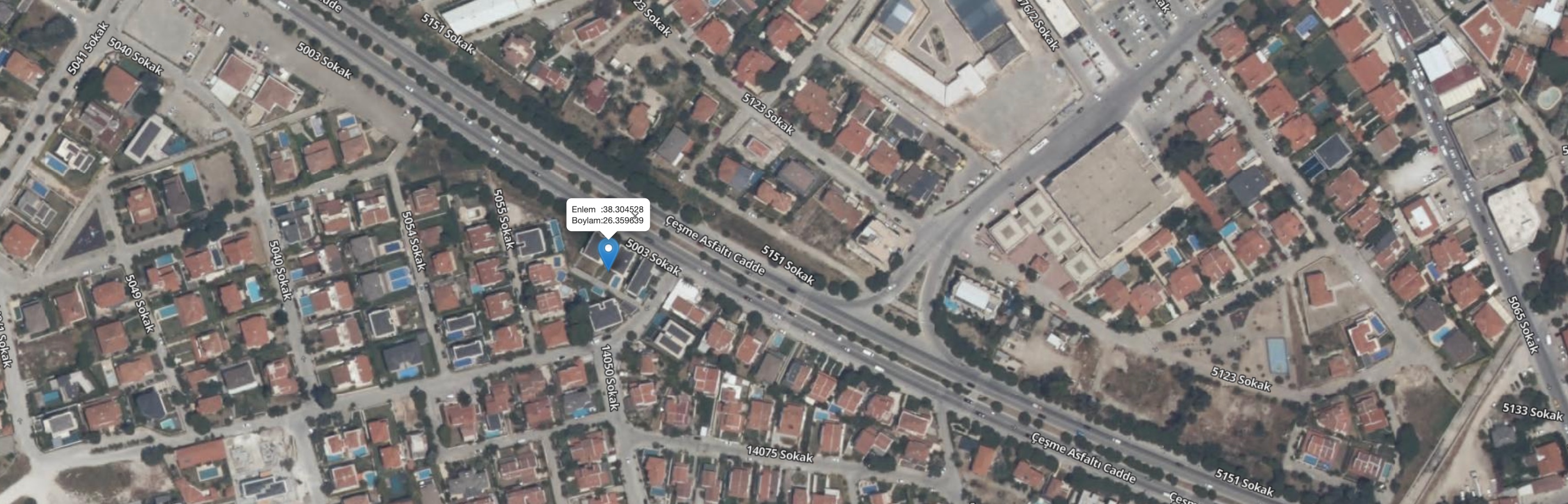 Çeşme Ilıca Villa Projesi - Konum